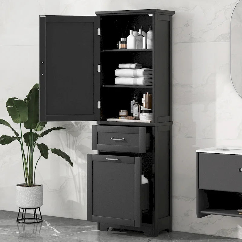 Armoire de rangement avec tiroirs et étagère réglable