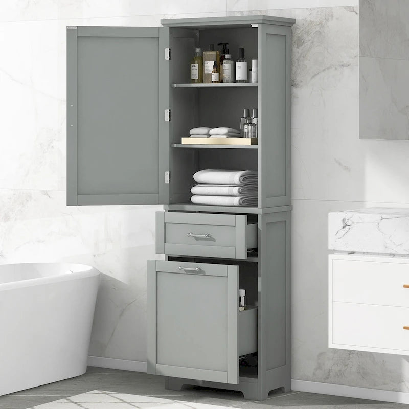 Armoire de rangement avec tiroirs et étagère réglable