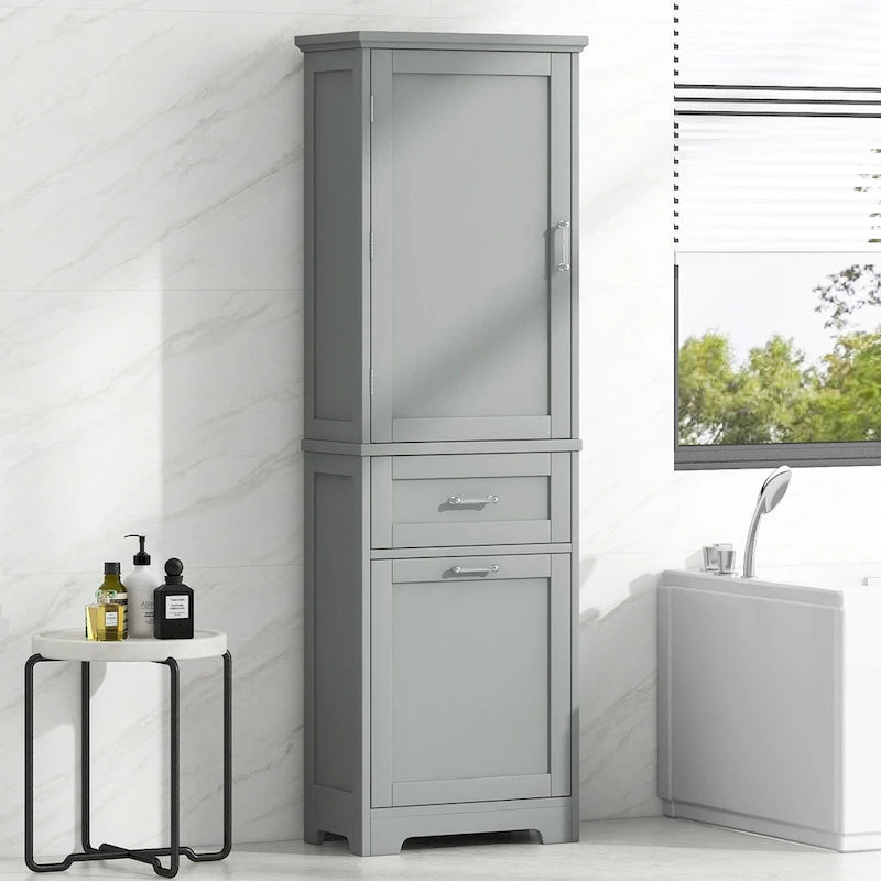 Armoire de rangement avec tiroirs et étagère réglable