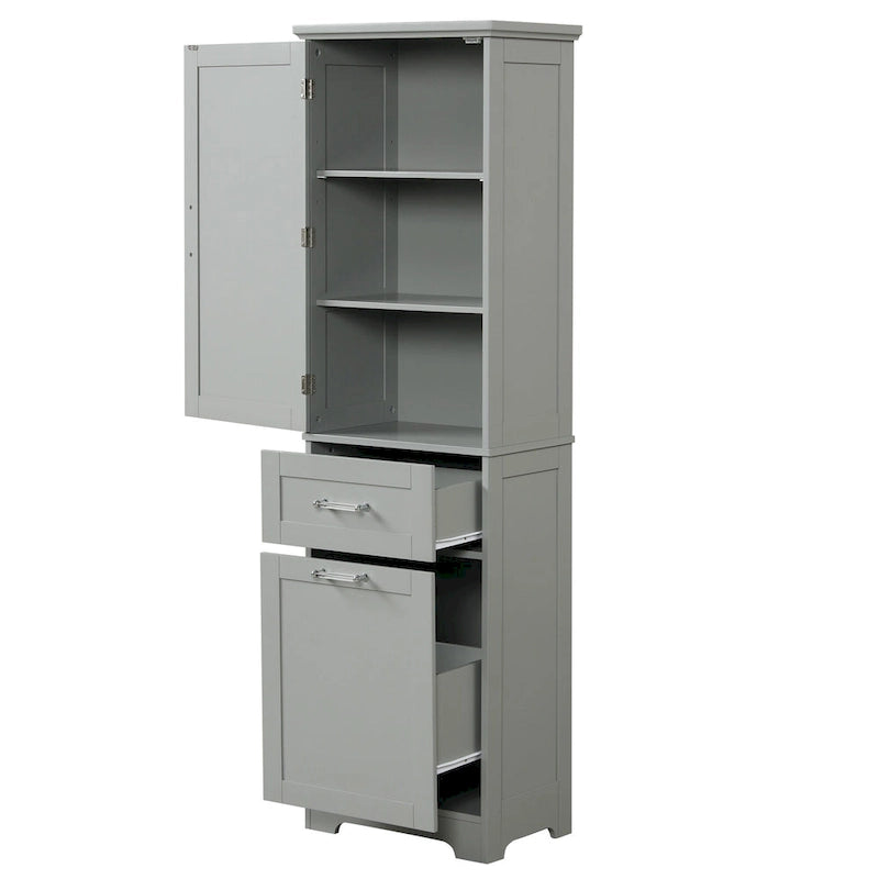 Armoire de rangement avec tiroirs et étagère réglable