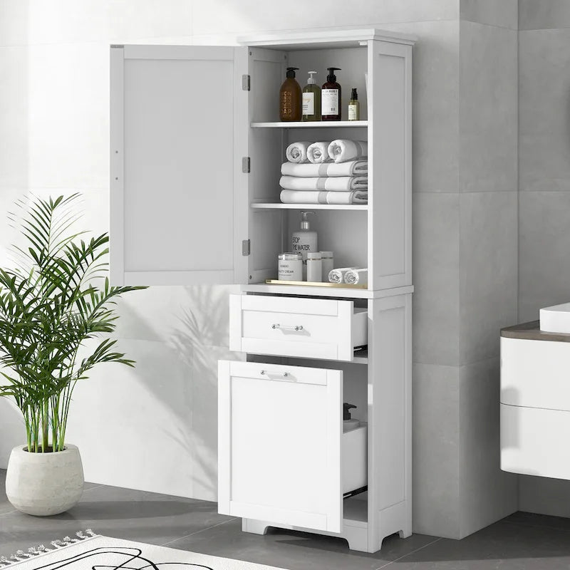 Armoire de rangement avec tiroirs et étagère réglable