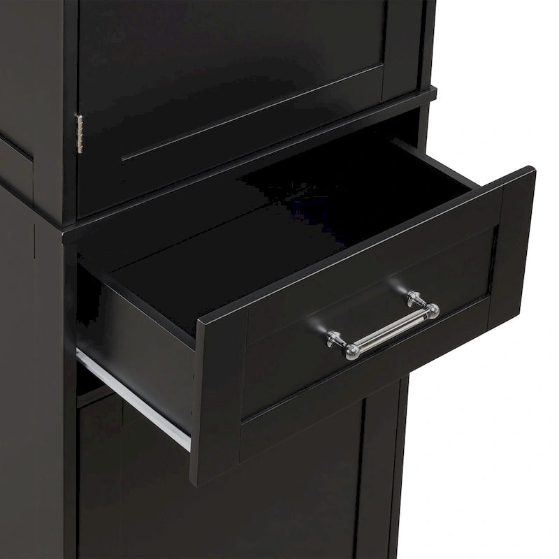 Armoire de rangement avec tiroirs et étagère réglable