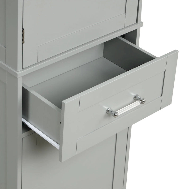 Armoire de rangement avec tiroirs et étagère réglable
