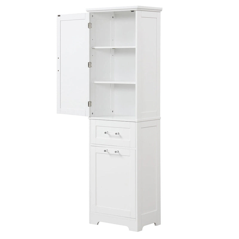 Armoire de rangement avec tiroirs et étagère réglable