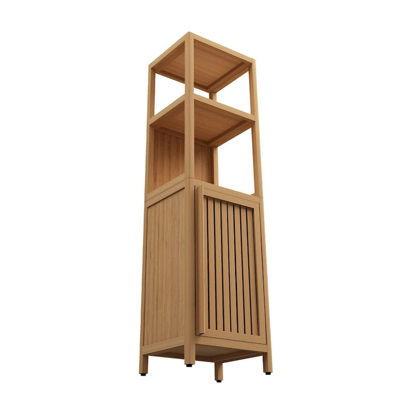 Meuble de rangement multifonctionnel en bambou grande capacité