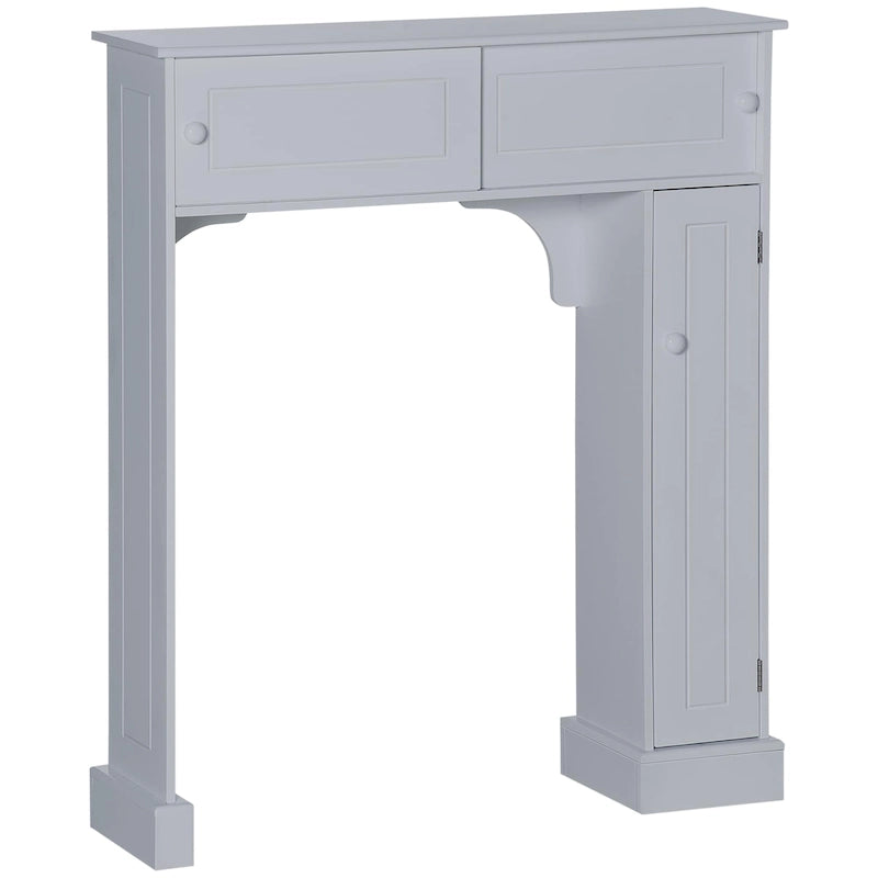 Meuble de rangement pour toilettes avec étagères réglables, étagère WC
