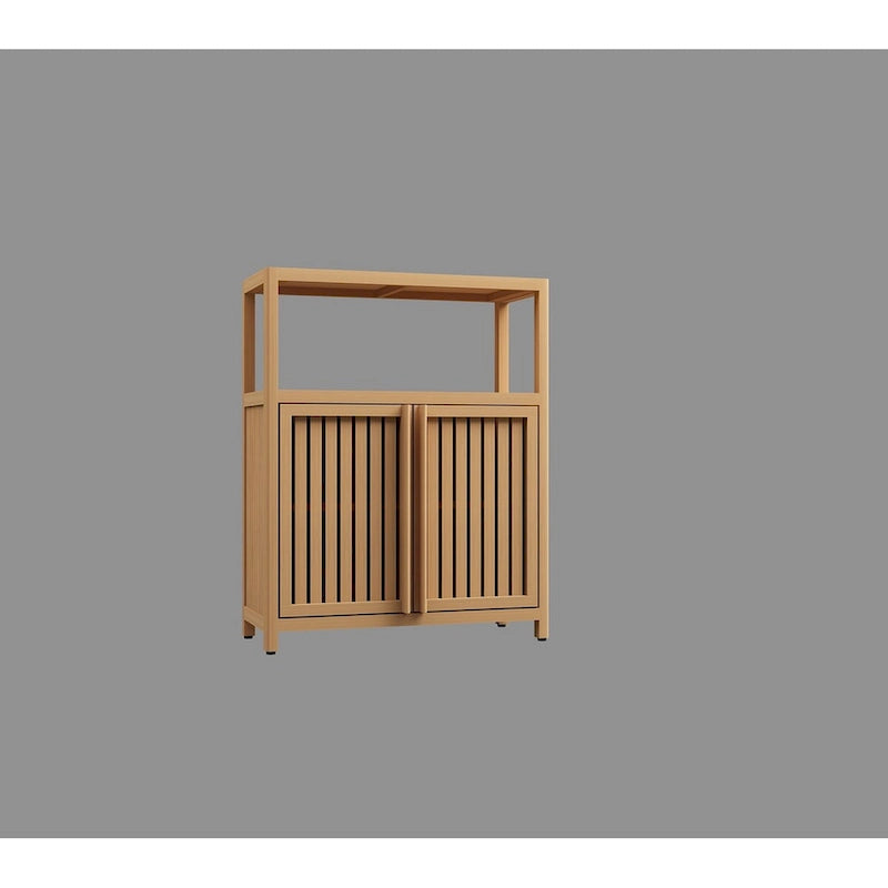 Meuble de rangement de salle de bain en bambou
