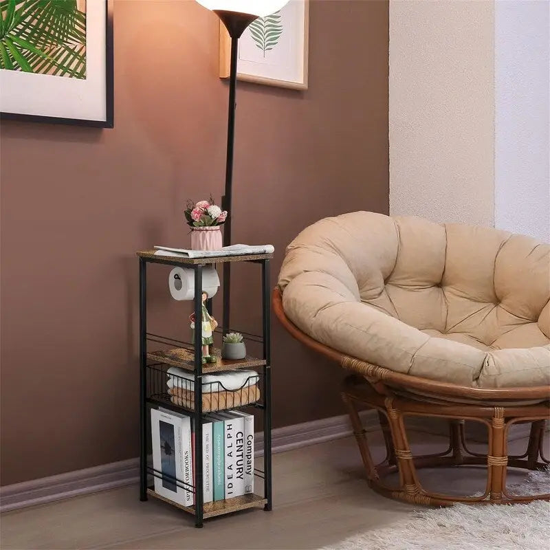 Meuble de rangement de salle de bain sur pied avec tiroir – 11P x 10L x 27,99H