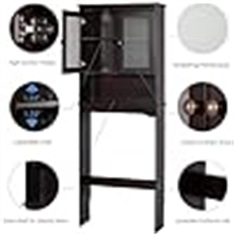 Meuble de rangement pour toilettes - 9,06P x 24,8L x 65,75H