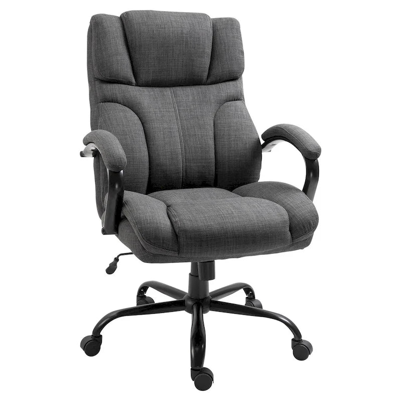 Chaise de bureau ergonomique avec siège large réglable en hauteur