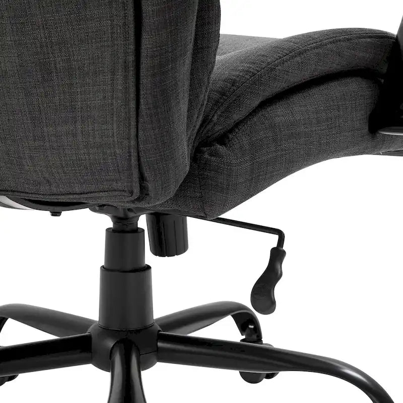 Chaise de bureau ergonomique avec siège large réglable en hauteur