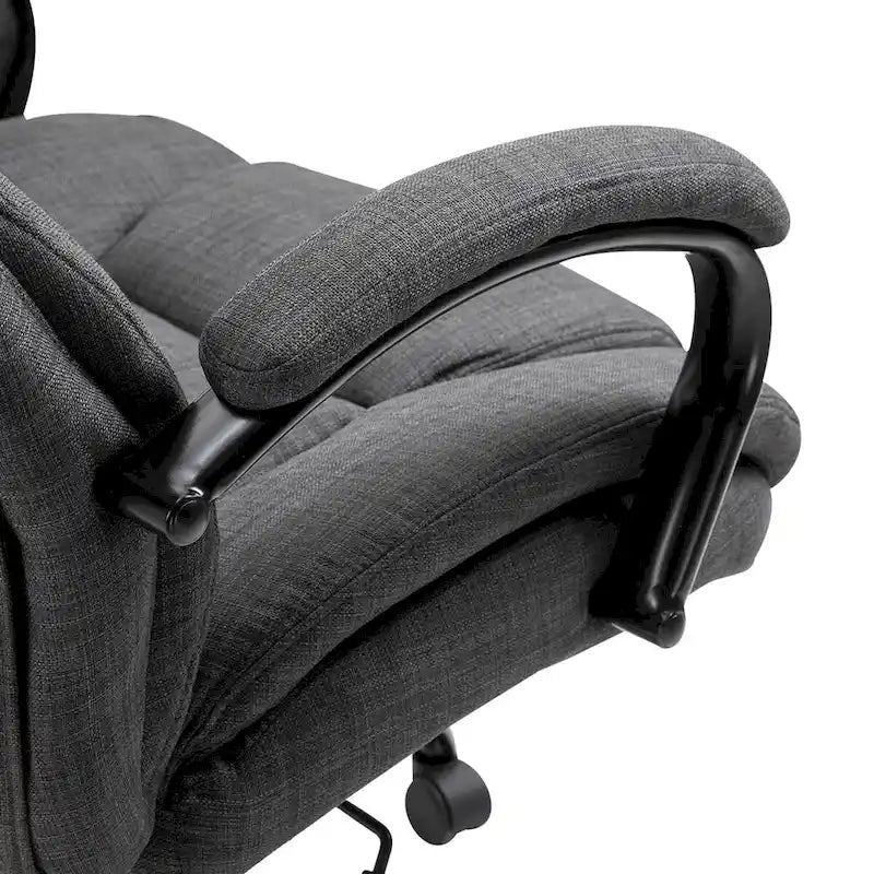 Chaise de bureau ergonomique avec siège large réglable en hauteur