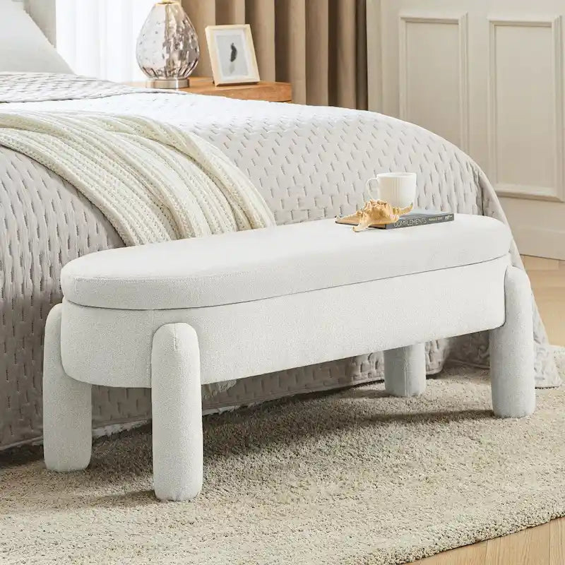 Banc de rangement Oscar avec couvercle à charnière