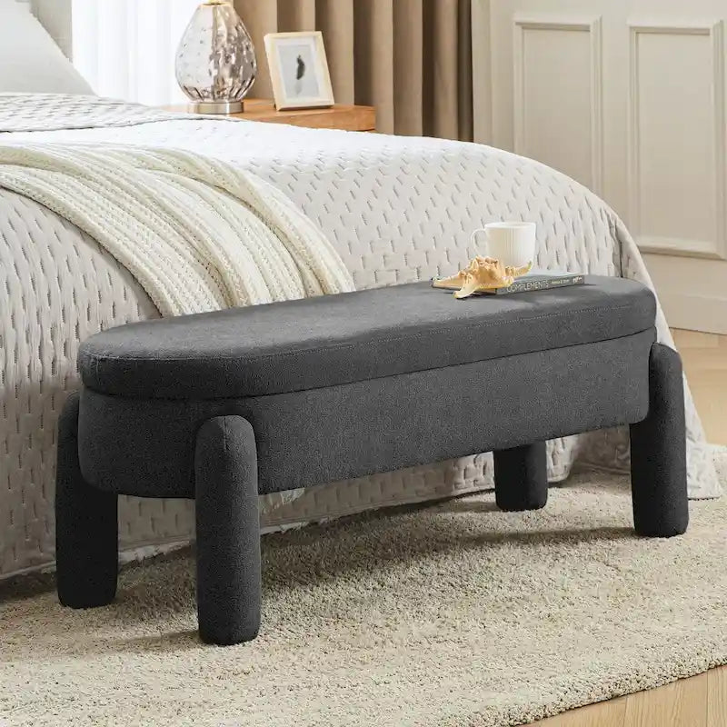 Banc de rangement Oscar avec couvercle à charnière