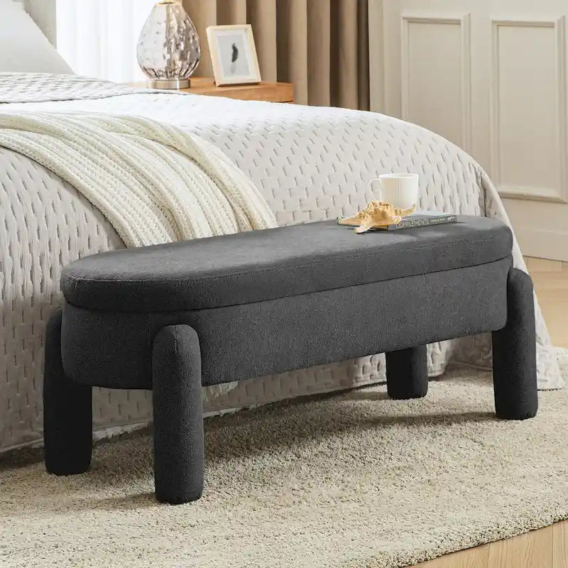 Oscar Modern Flip Top Storage Bench by 