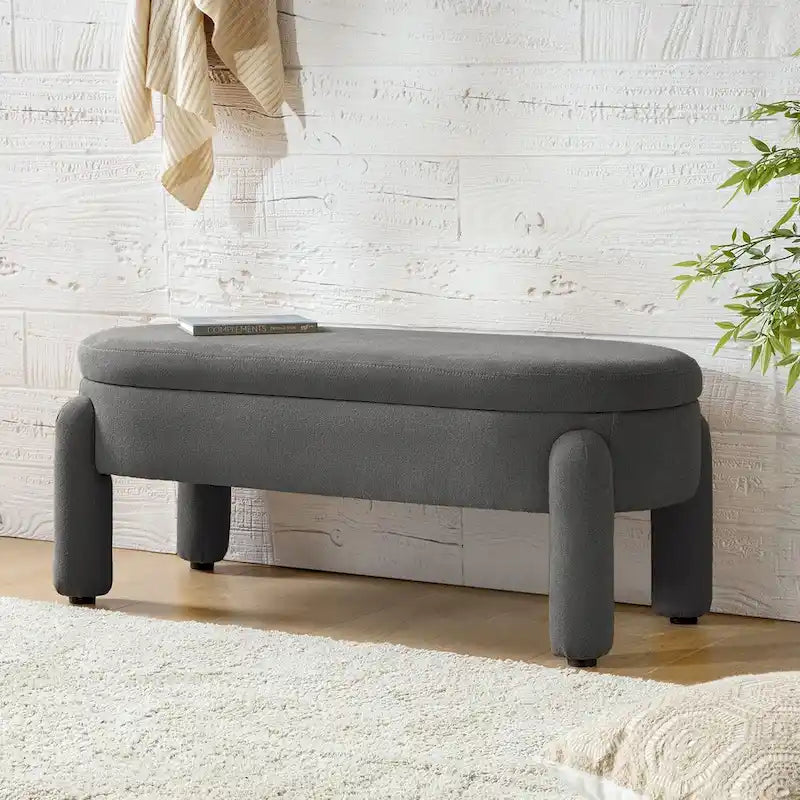 Banc de rangement Oscar avec couvercle à charnière