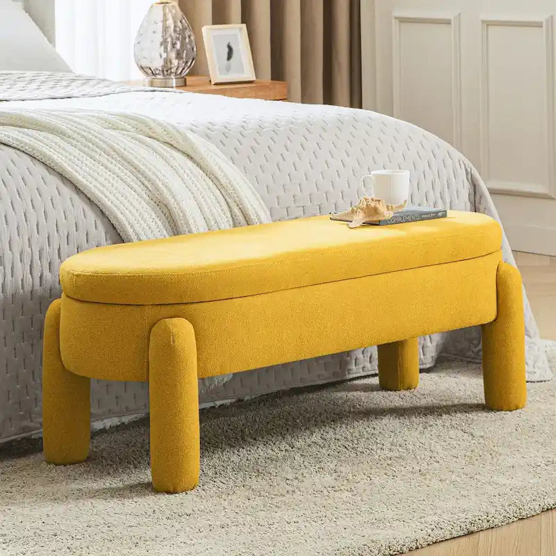 Banc de rangement Oscar avec couvercle à charnière