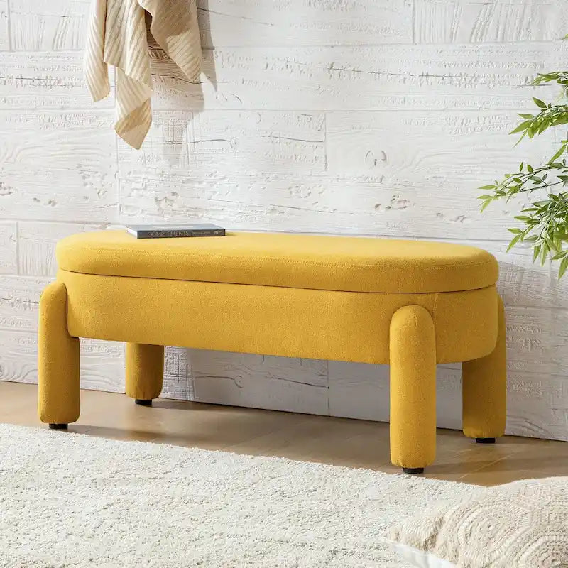 Banc de rangement Oscar avec couvercle à charnière