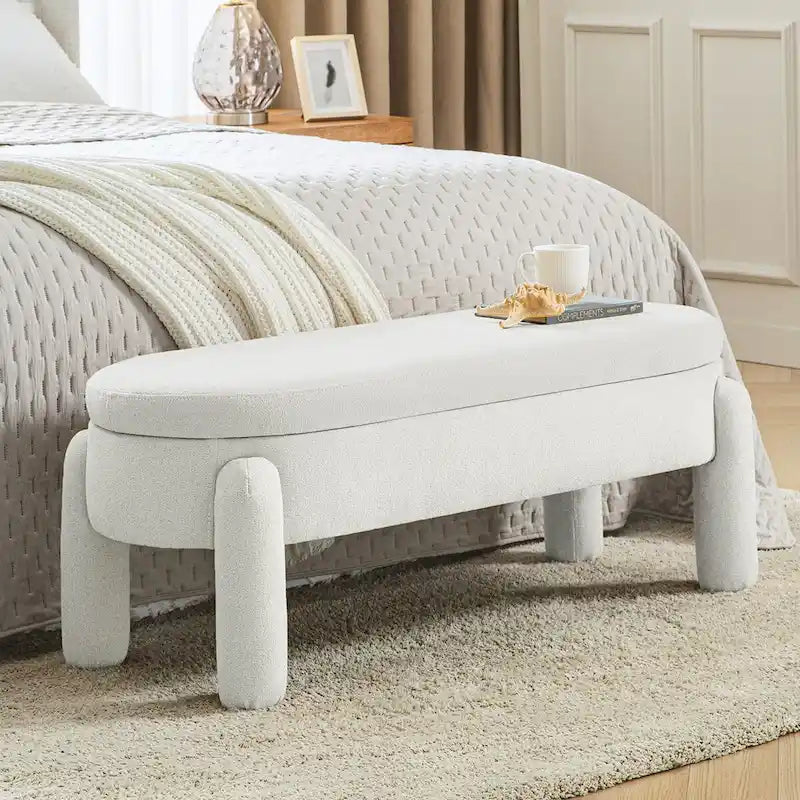 Banc de rangement Oscar avec couvercle à charnière
