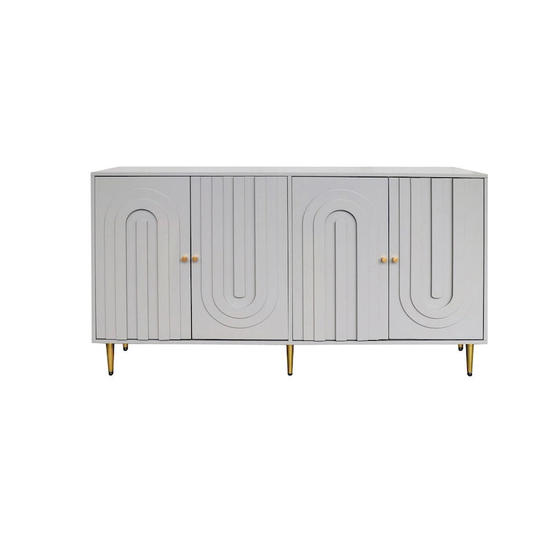 59,8W Buffet-bahut en bois à 4 portes - S.O.