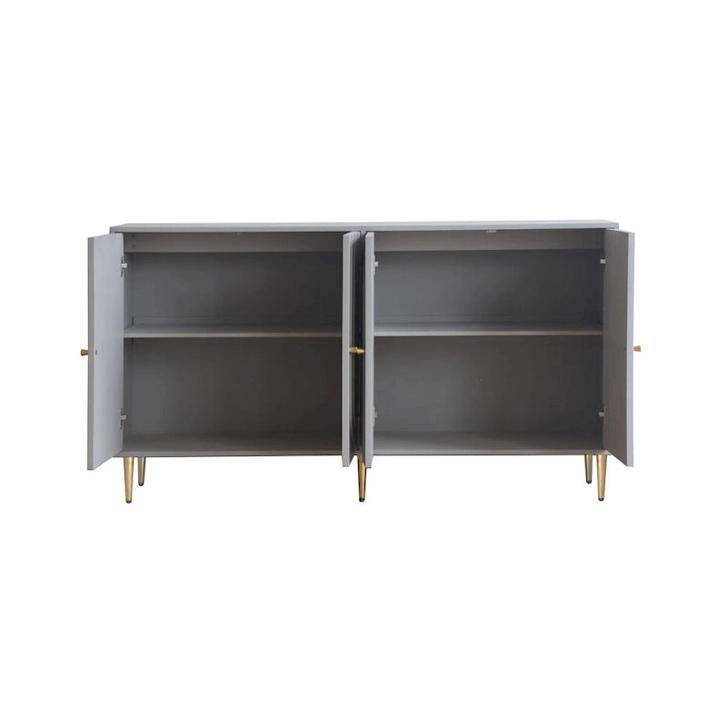 59,8W Buffet-bahut en bois à 4 portes - S.O.