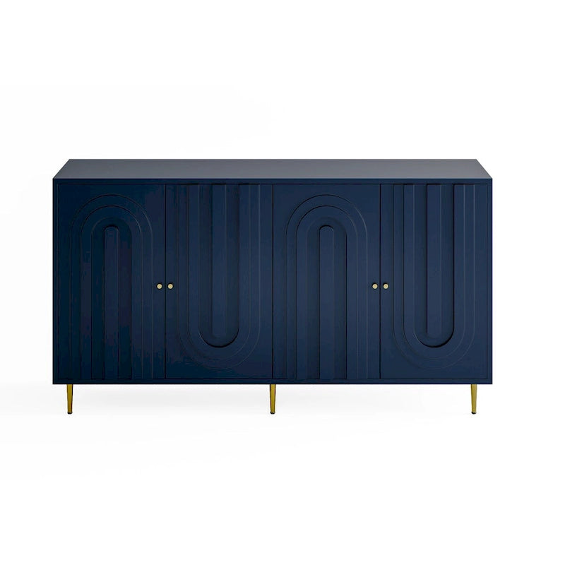59,8W Buffet-bahut en bois à 4 portes - S.O.