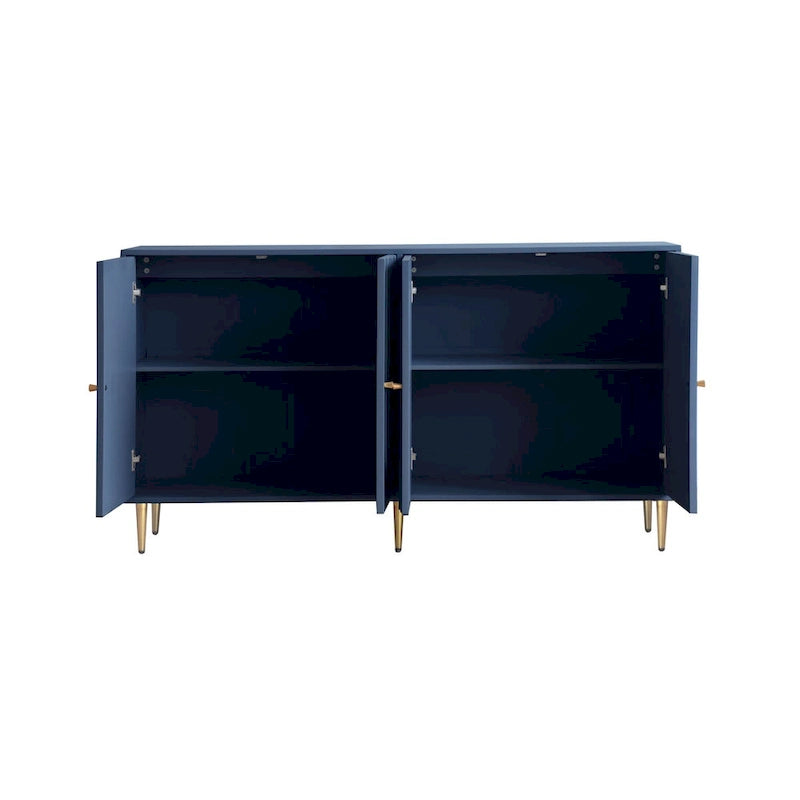 59,8W Buffet-bahut en bois à 4 portes - S.O.