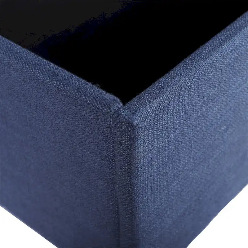 Banc de rangement ottoman extra long pour entrée avec coffre de rangement à couvercle rabattable