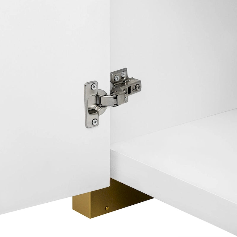 Meuble bas à 4 portes avec étagères réglables pour le salon