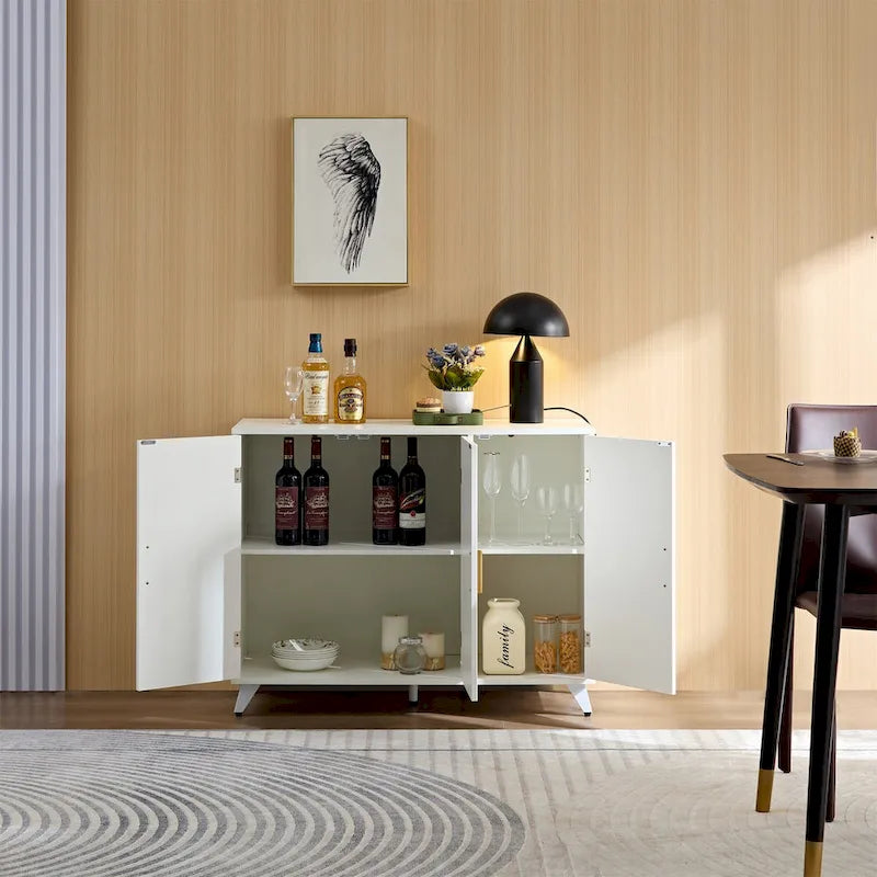 Bahut buffet Ideboard à texture ondulée
