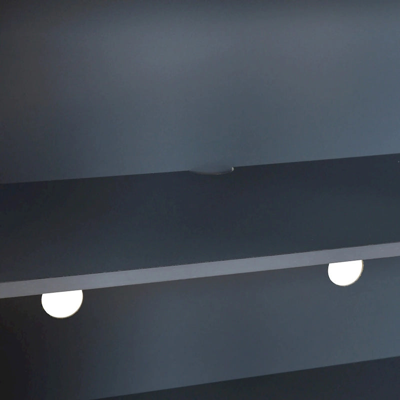 Buffet incurvé élégant avec bordure dorée