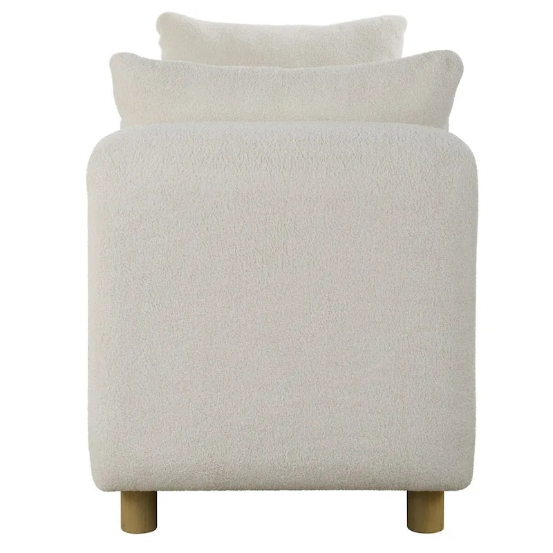 Banc surdimensionné Uttermost Repose ivoire - 28,5 H X 90,5 L X 26 P