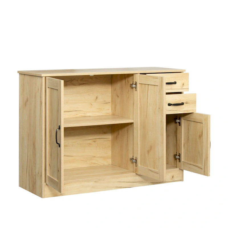 Buffet en bois avec 2 tiroirs