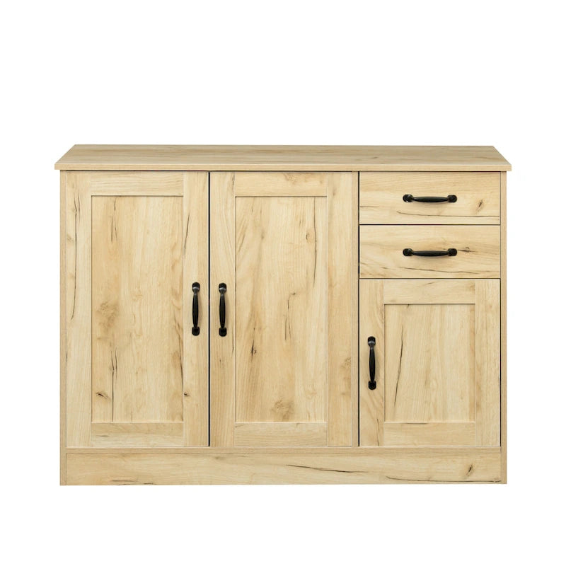 Buffet en bois avec 2 tiroirs