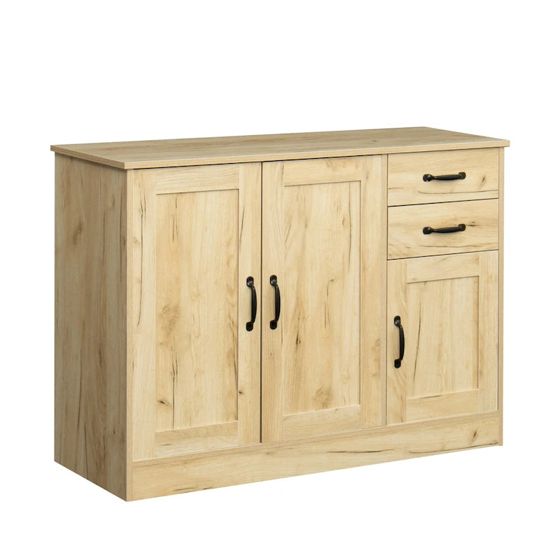 Buffet en bois avec 2 tiroirs