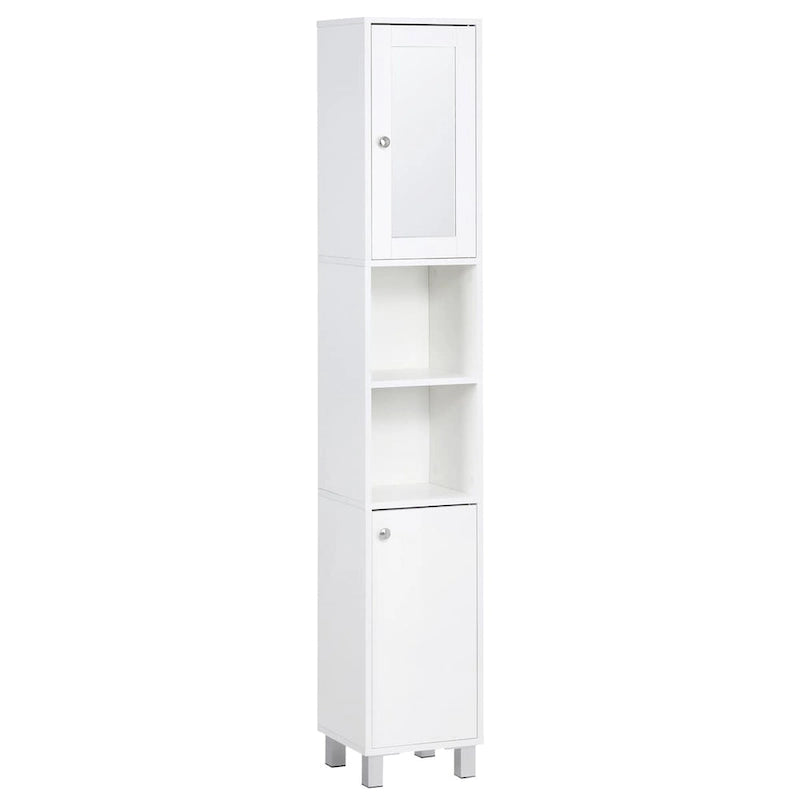 Meuble de rangement haut de salle de bain avec miroir