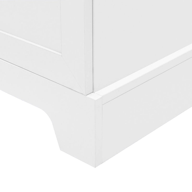 Meuble de rangement multifonctionnel à deux portes pour salle de bain, bureau