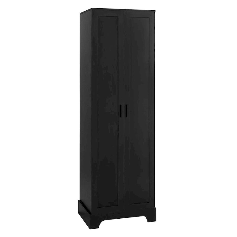 Meuble de rangement multifonctionnel à deux portes pour salle de bain, bureau