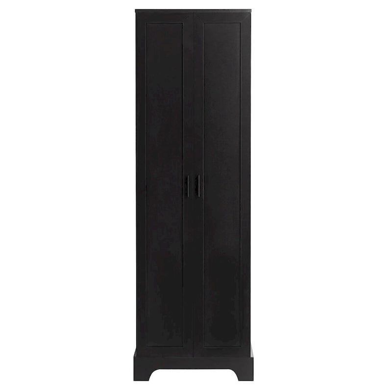 Meuble de rangement multifonctionnel à deux portes pour salle de bain, bureau