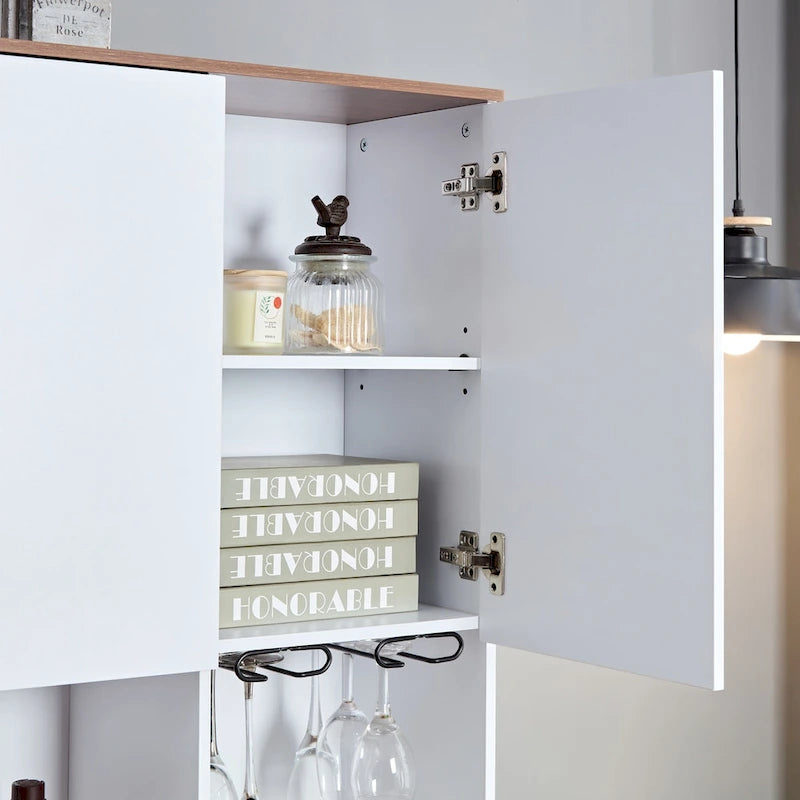 60.9 Meuble de bar à café/vin de ferme avec station de recharge