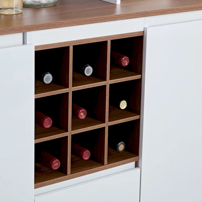 60.9 Meuble de bar à café/vin de ferme avec station de recharge