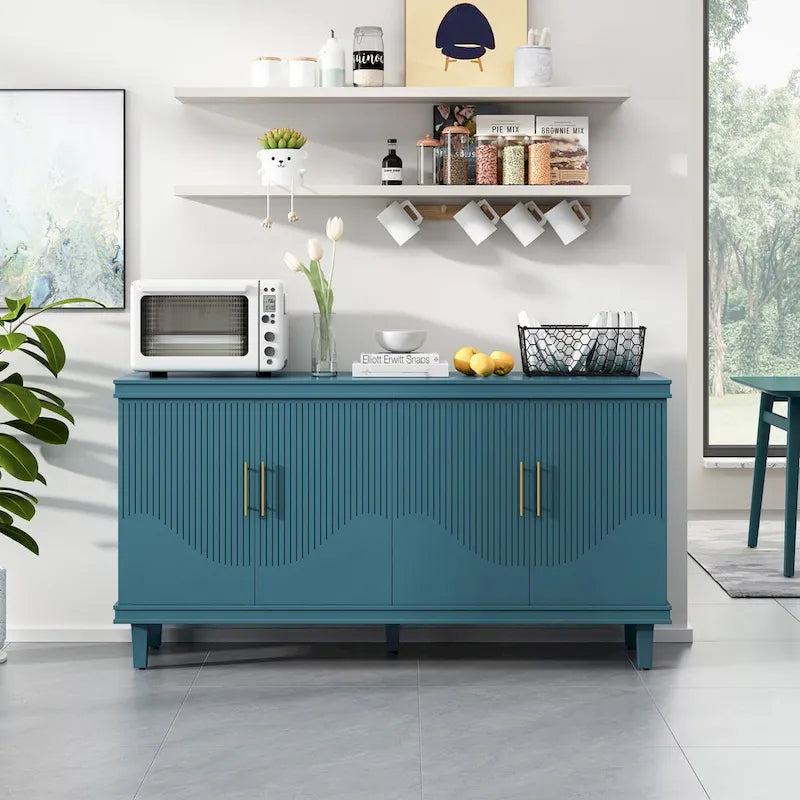 Meuble de rangement 4 portes grand format pour salon