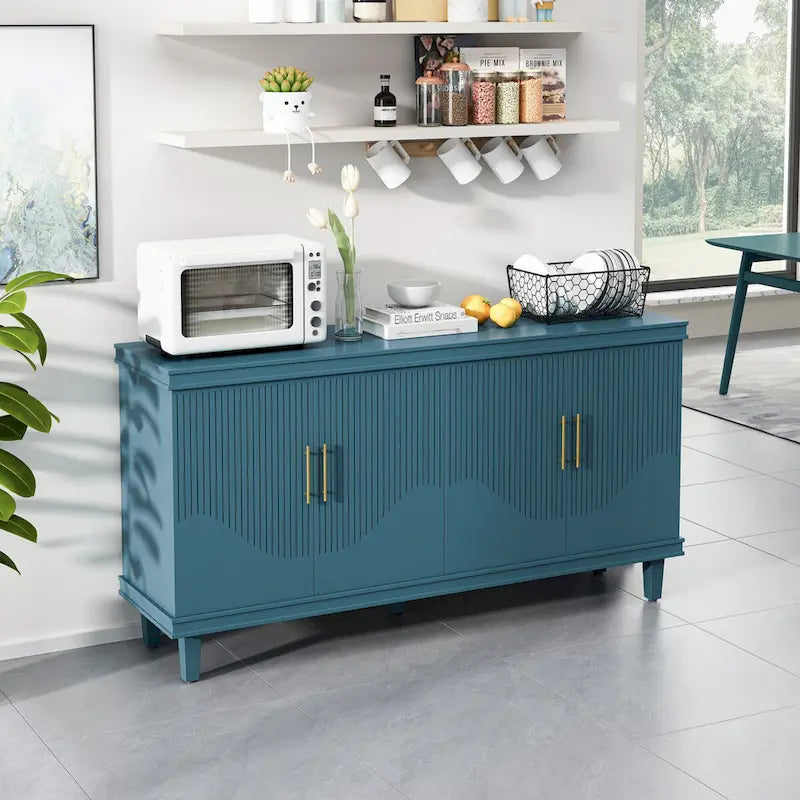Meuble de rangement 4 portes grand format pour salon