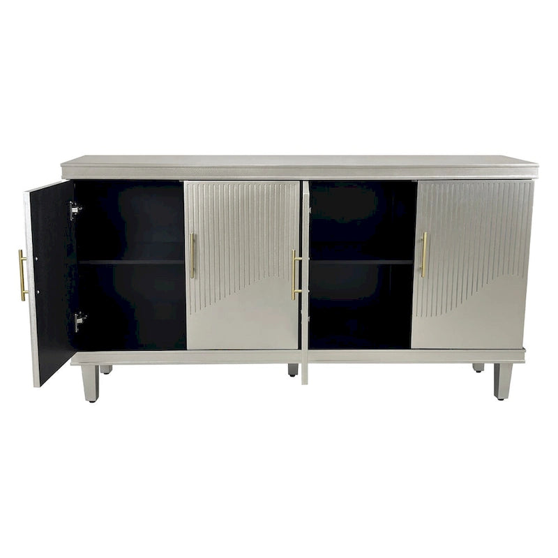 Meuble de rangement 4 portes grand format pour salon