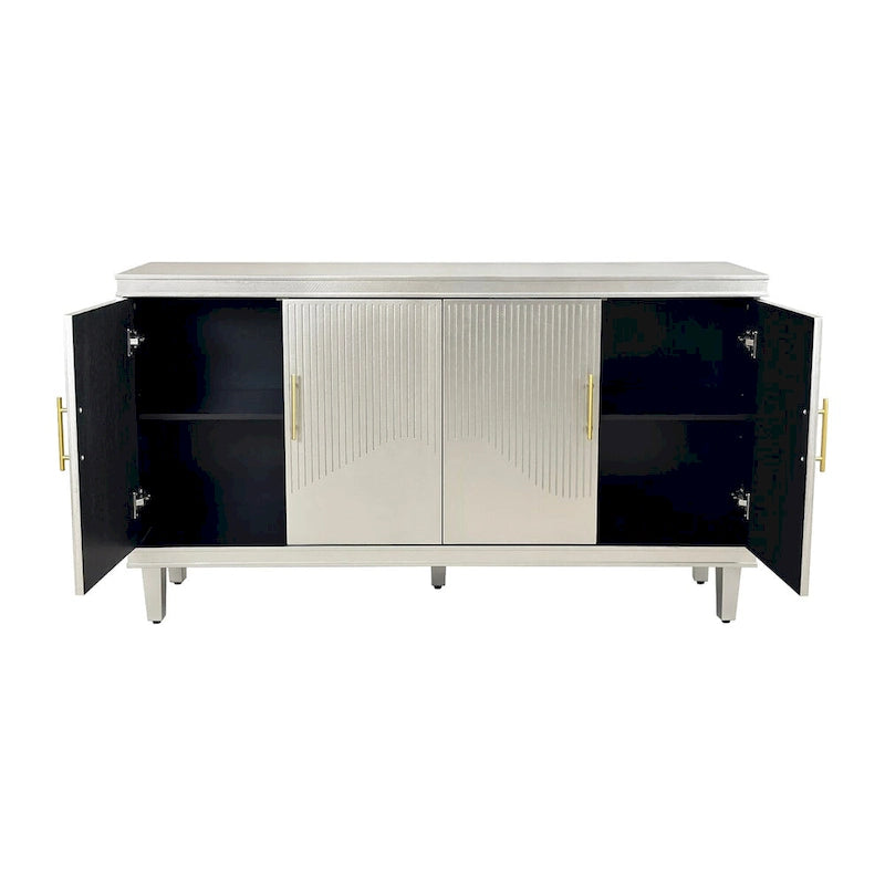 Meuble de rangement 4 portes grand format pour salon