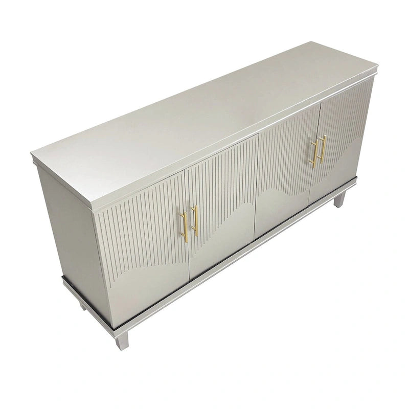 Meuble de rangement 4 portes grand format pour salon