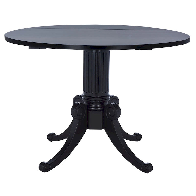 Table à manger à abattants blanc antique 43 L x 43 P x 31 H 43Lx43Px31H