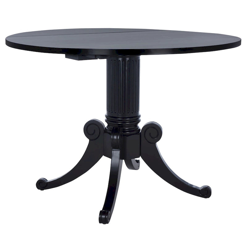 Table à manger à abattants blanc antique 43 L x 43 P x 31 H 43Lx43Px31H