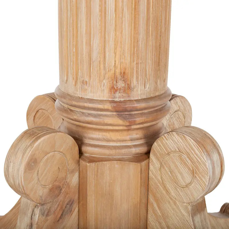 Table à manger à abattants blanc antique 43 L x 43 P x 31 H 43Lx43Px31H