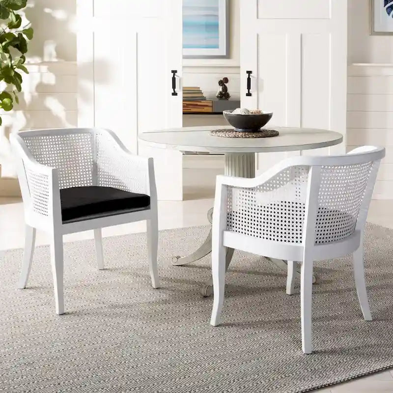 Table à manger à abattants blanc antique 43 L x 43 P x 31 H 43Lx43Px31H